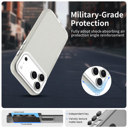 For iPhone 17 Pro Case PC + TPU + PET Matte Anti-Drop Phone Back Cover