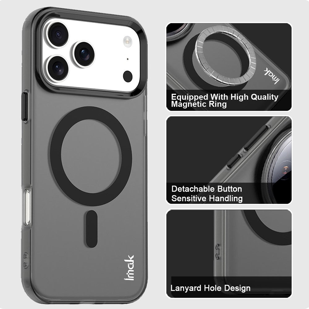 IMAK For iPhone 17 Pro Case Compatible with MagSafe Candy Color Anti Drop TPU + PET Back Cover