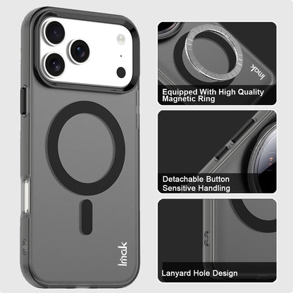 IMAK For iPhone 17 Pro Case Compatible with MagSafe Candy Color Anti Drop TPU + PET Back Cover