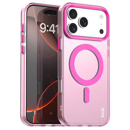 IMAK For iPhone 17 Pro Case Compatible with MagSafe Candy Color Anti Drop TPU + PET Back Cover