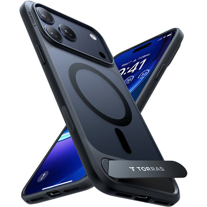 TORRAS Ostand L1 Series For iPhone 17 Pro Case Kickstand TPU + PC Phone Cover Compatible with MagSafe
