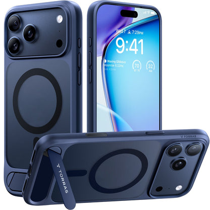 TORRAS Ostand L1 Series For iPhone 17 Pro Case Kickstand TPU + PC Phone Cover Compatible with MagSafe