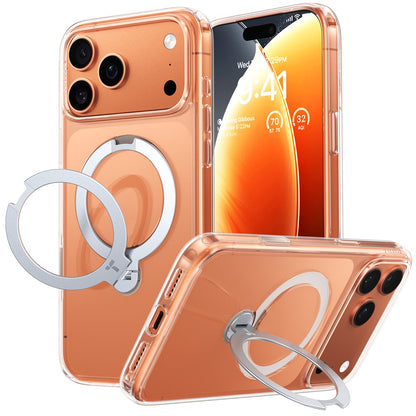 TORRAS Ostand Q3 Spin Series For iPhone 17 Pro Case Compatible with MagSafe Rotating Kickstand PC + TPU Phone Cover