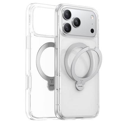 TORRAS Ostand Q3 Spin Series For iPhone 17 Pro Case Compatible with MagSafe Rotating Kickstand PC + TPU Phone Cover