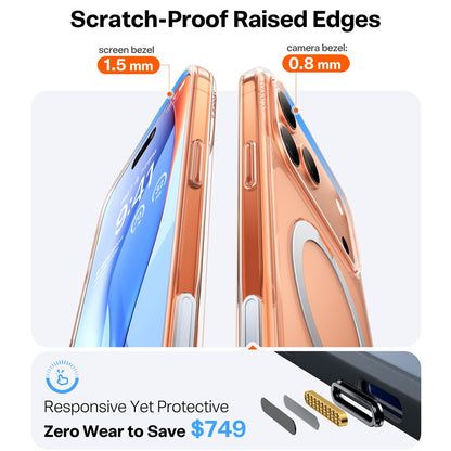 TORRAS Ostand Q3 Spin Series For iPhone 17 Pro Case Compatible with MagSafe Rotating Kickstand PC + TPU Phone Cover