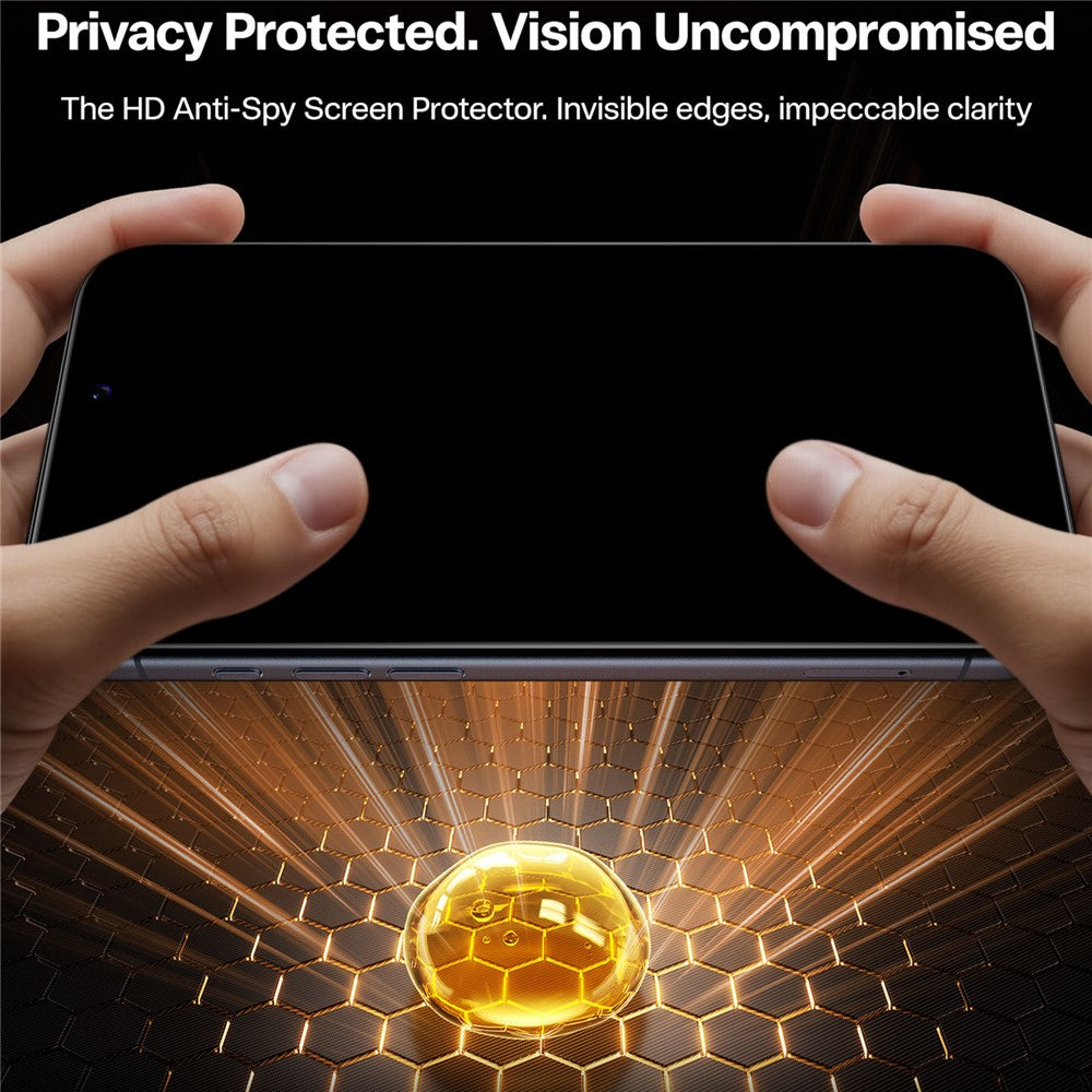TORRAS Glassgo For iPhone 17 Pro Anti Spy Screen Protector Tempered Glass Private Film with Auto-Align Frame
