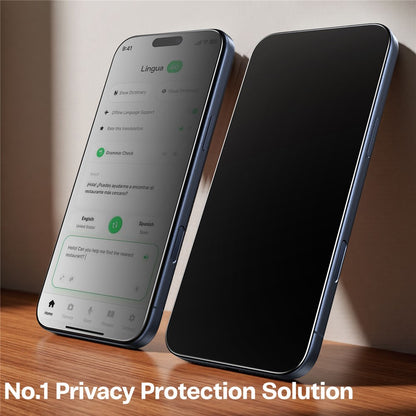 TORRAS Glassgo For iPhone 17 Pro Anti Spy Screen Protector Tempered Glass Private Film with Auto-Align Frame