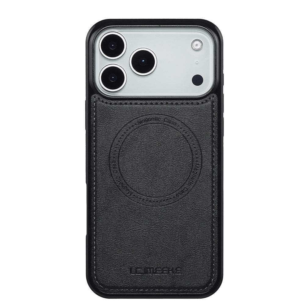 LC.IMEEKE L3 For iPhone 17 Pro Max Magnetic Case Detachable Card Holder Leather TPU Mobile Cover