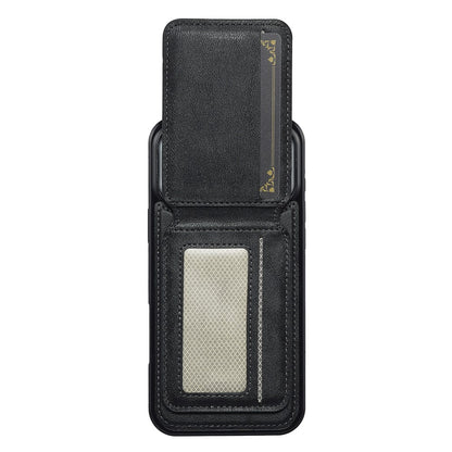 LC.IMEEKE L3 For iPhone 17 Pro Max Magnetic Case Detachable Card Holder Leather TPU Mobile Cover