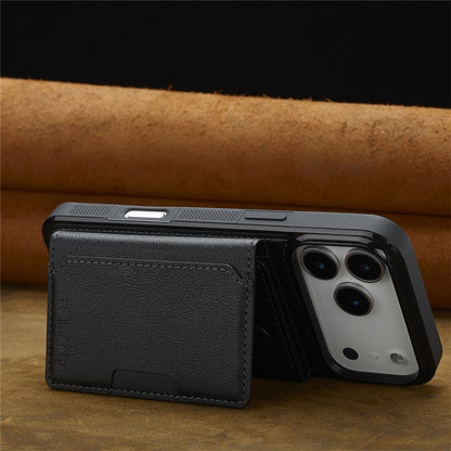 LC.IMEEKE L5 For iPhone 17 Pro Magnetic Phone Case Leather Back Cover with Detachable Card Holder