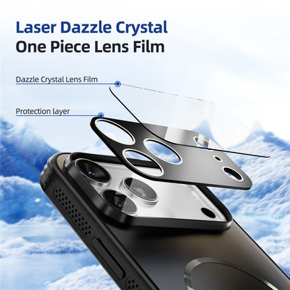 ABEEL For iPhone 15 Pro Max Case Compatible with MagSafe TPU PC Cooling Matte Phone Back Cover with Lens Film