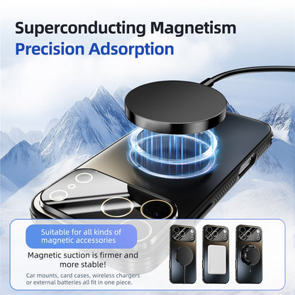 ABEEL For iPhone 17 Pro Max Case Compatible with MagSafe TPU PC Cooling Matte Phone Back Cover with Lens Film