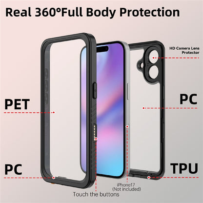 REDPEPPER FS  /  FM Series For iPhone 17 Waterproof Case IP68 Shockproof Phone Cover