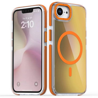 For iPhone 17e / 16e Case Compatible with MagSafe Cute Fluorescent Design TPU Acrylic Phone Back Cover