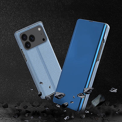 For iPhone 17 Pro Max Case View Window Stand Leather Flip Phone Cover
