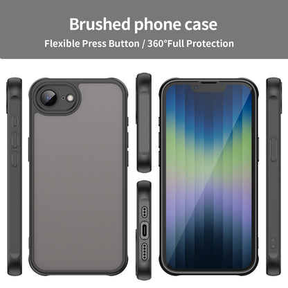 WANLONFENG For iPhone 17e / 16e Case with Screen Film  FD Series Skin Touch TPU PC Phone Back Cover