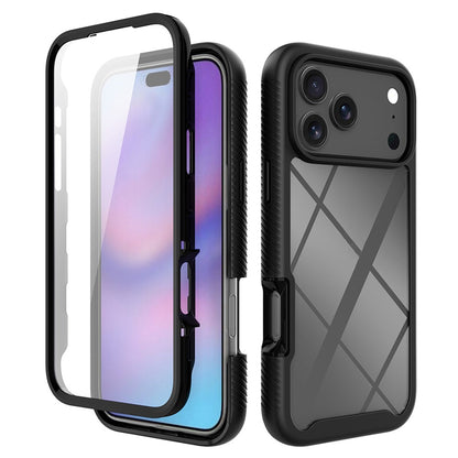 Clear Case for iPhone 17 Pro Max PC + TPU Phone Back Cover with PET Screen Film