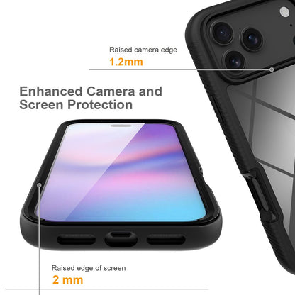 Clear Case for iPhone 17 Pro Max PC + TPU Phone Back Cover with PET Screen Film