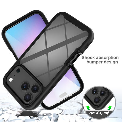 Clear Case for iPhone 17 Pro Max PC + TPU Phone Back Cover with PET Screen Film