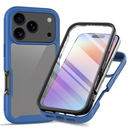 Clear Case for iPhone 17 Pro Max PC + TPU Phone Back Cover with PET Screen Film