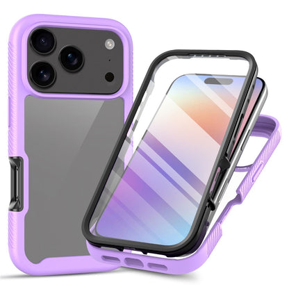 Clear Case for iPhone 17 Pro Max PC + TPU Phone Back Cover with PET Screen Film