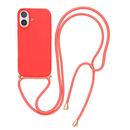 For iPhone 17 Case Biodegradable Wheat Straw + TPU Eco-Friendly Phone Cover with Lanyard