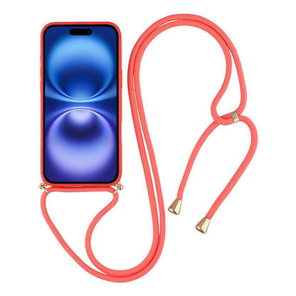 For iPhone 17 Case Biodegradable Wheat Straw + TPU Eco-Friendly Phone Cover with Lanyard