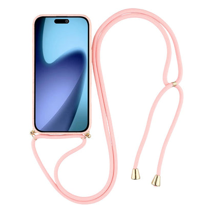 For iPhone 17 Pro Case Biodegradable Wheat Straw + TPU Eco-Friendly Phone Cover with Lanyard