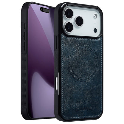LC.IMEEKE For iPhone 17 Pro Max Magnetic Case Compatible with MagSafe Leather + TPU Back Cover