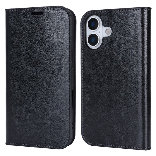 For iPhone 17 Case Crazy Horse Texture Split Leather Wallet Phone Cover