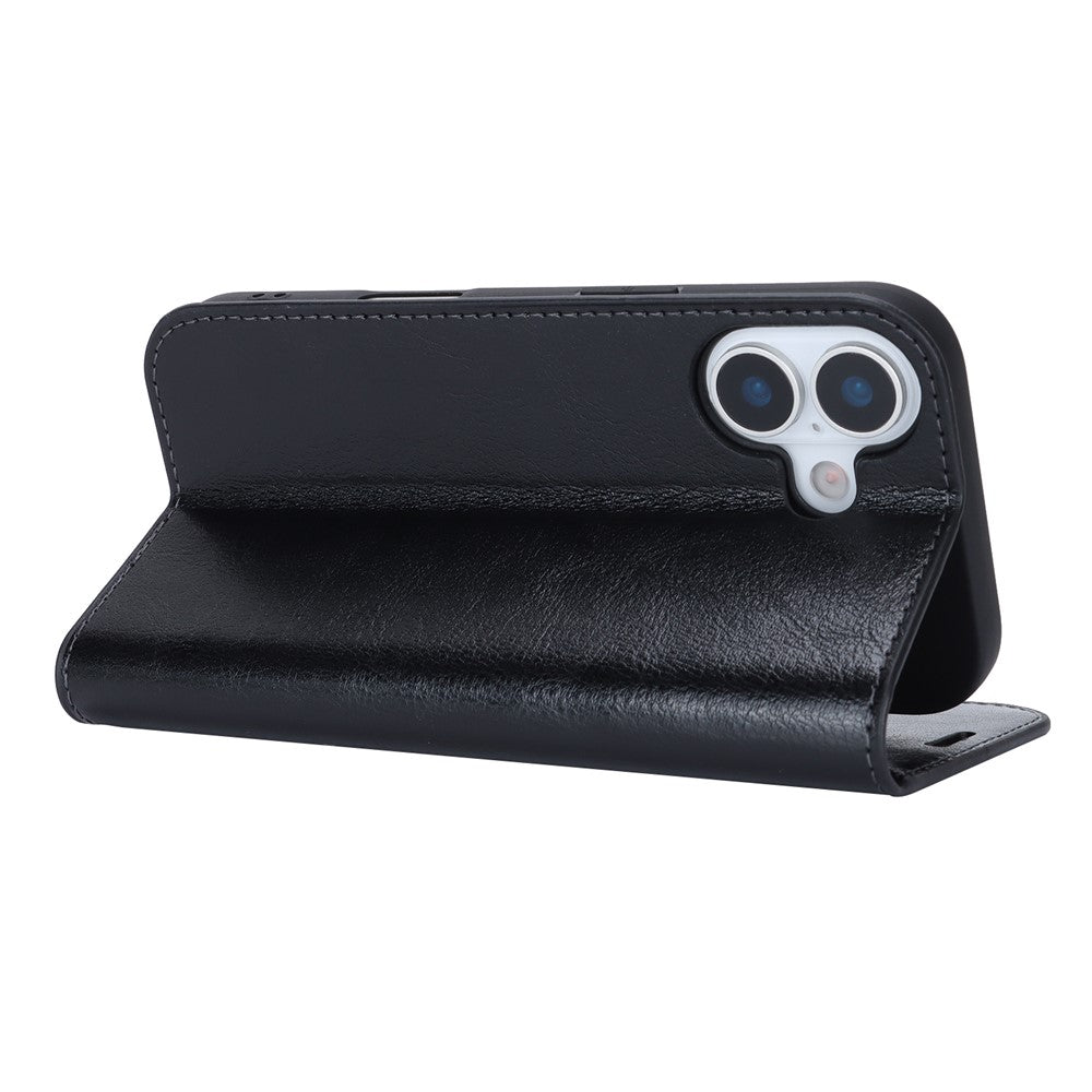 For iPhone 17 Case Crazy Horse Texture Split Leather Wallet Phone Cover