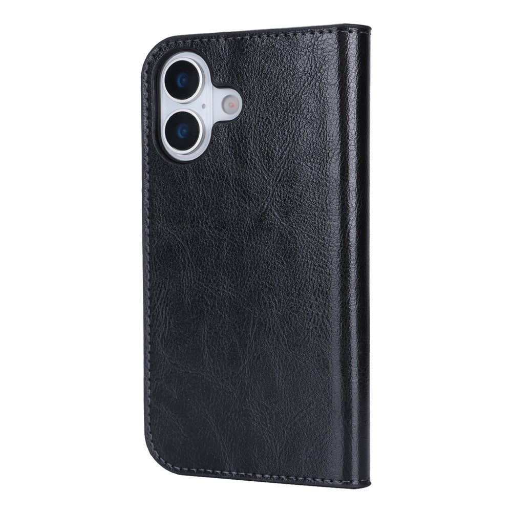For iPhone 17 Case Crazy Horse Texture Split Leather Wallet Phone Cover