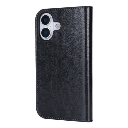 For iPhone 17 Case Crazy Horse Texture Split Leather Wallet Phone Cover