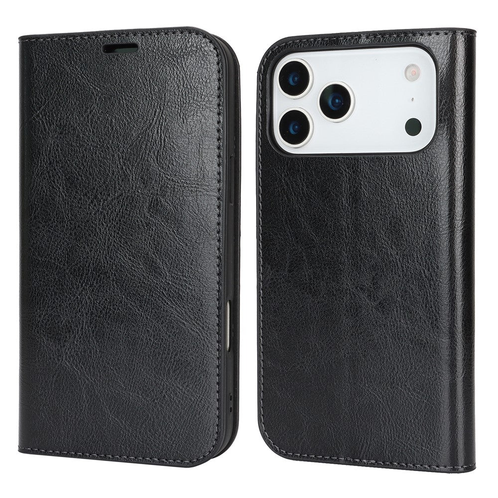 For iPhone 17 Pro Max Case Crazy Horse Texture Split Leather Wallet Phone Cover