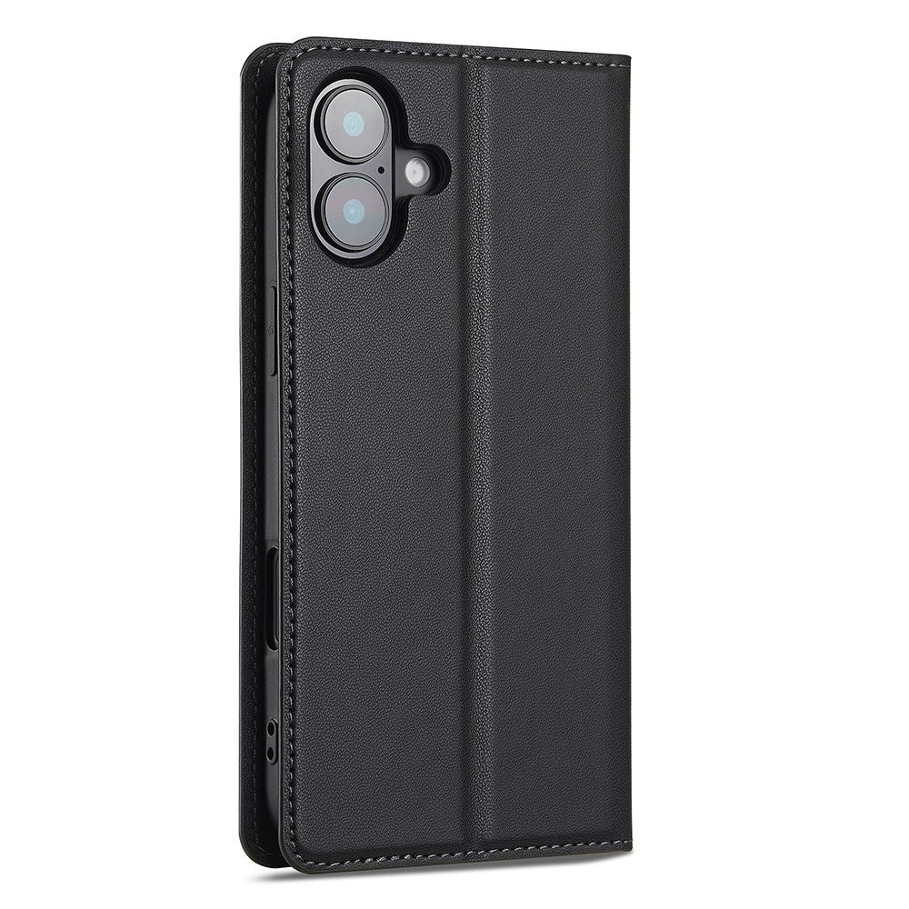 LC.IMEEKE L1 Series for iPhone 17 Case PU Leather Wallet Stand Protective Phone Cover