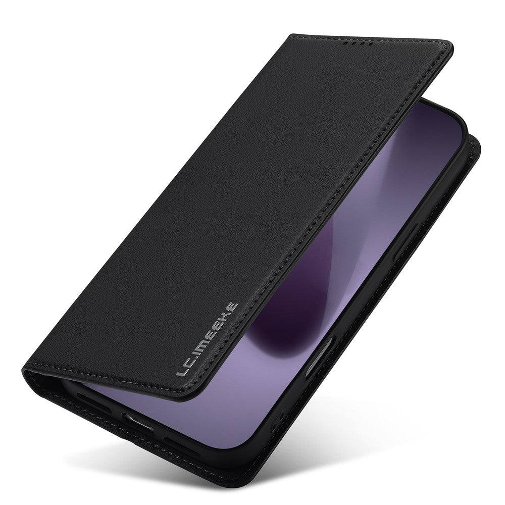 LC.IMEEKE L1 Series for iPhone 17 Pro Case PU Leather Wallet Stand Protective Phone Cover