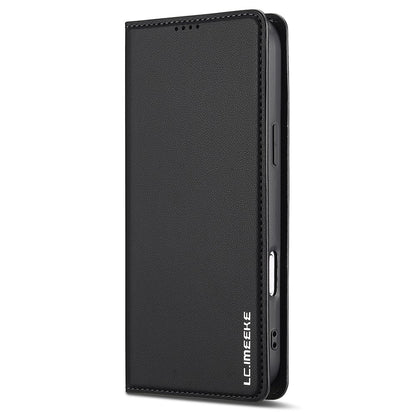 LC.IMEEKE L1 Series for iPhone 17 Pro Case PU Leather Wallet Stand Protective Phone Cover