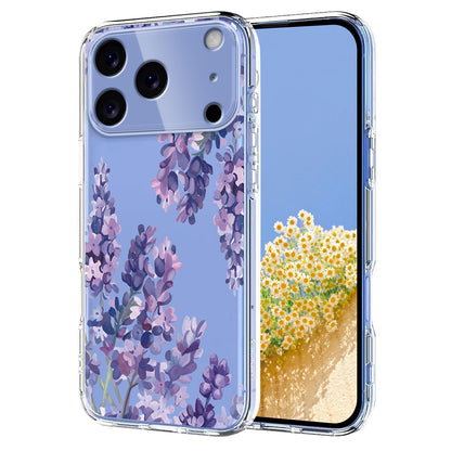 For iPhone 17 Pro Max Case Butterfly Floral Pattern Printing TPU Phone Back Cover