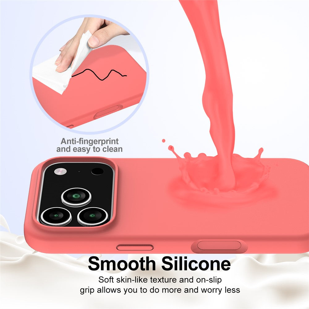 For iPhone 17 Pro Case Compatible with MagSafe Anti-Drop Liquid Silicone Phone Cover