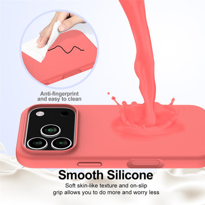 For iPhone 17 Pro Case Compatible with MagSafe Anti-Drop Liquid Silicone Phone Cover