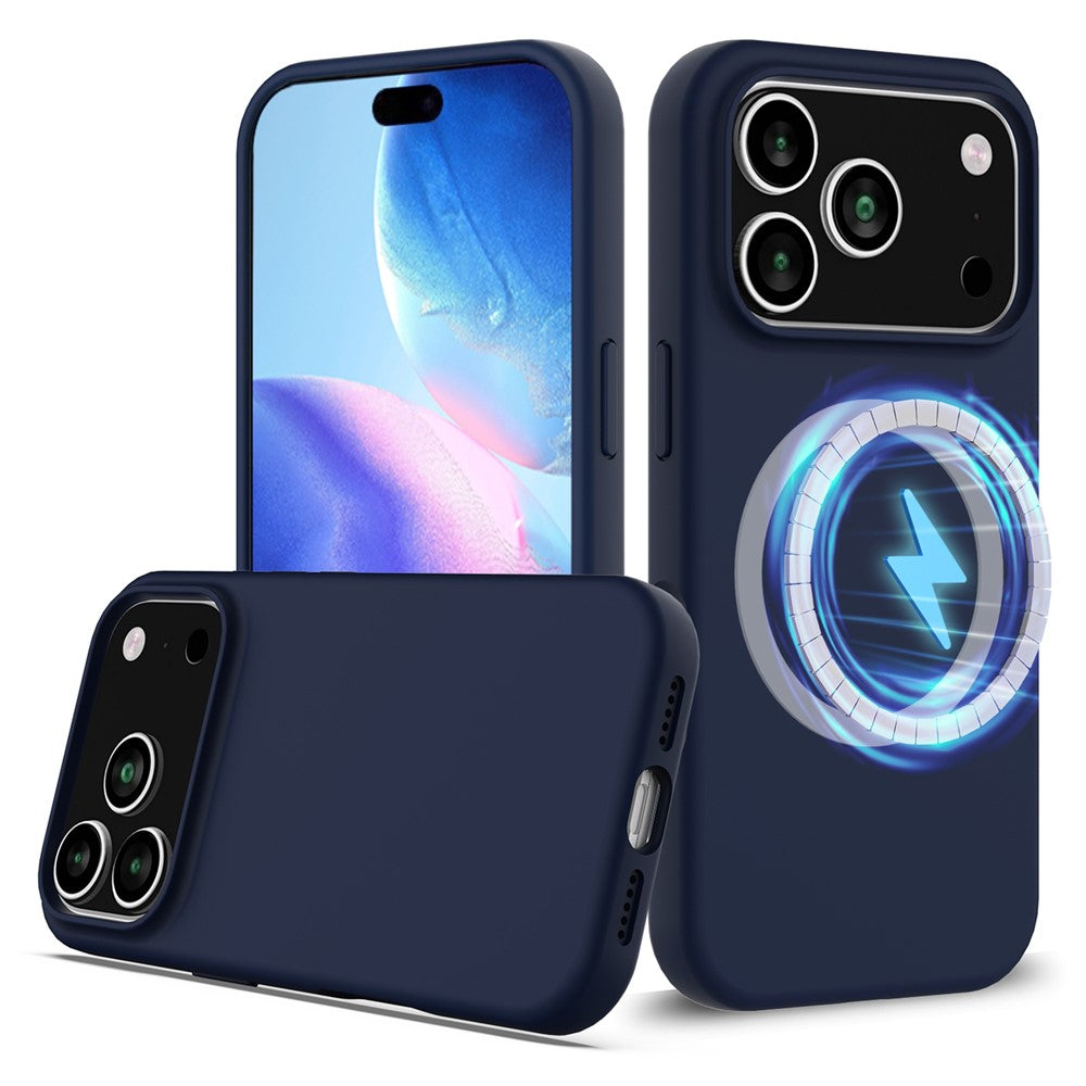 For iPhone 17 Pro Case Compatible with MagSafe Anti-Drop Liquid Silicone Phone Cover