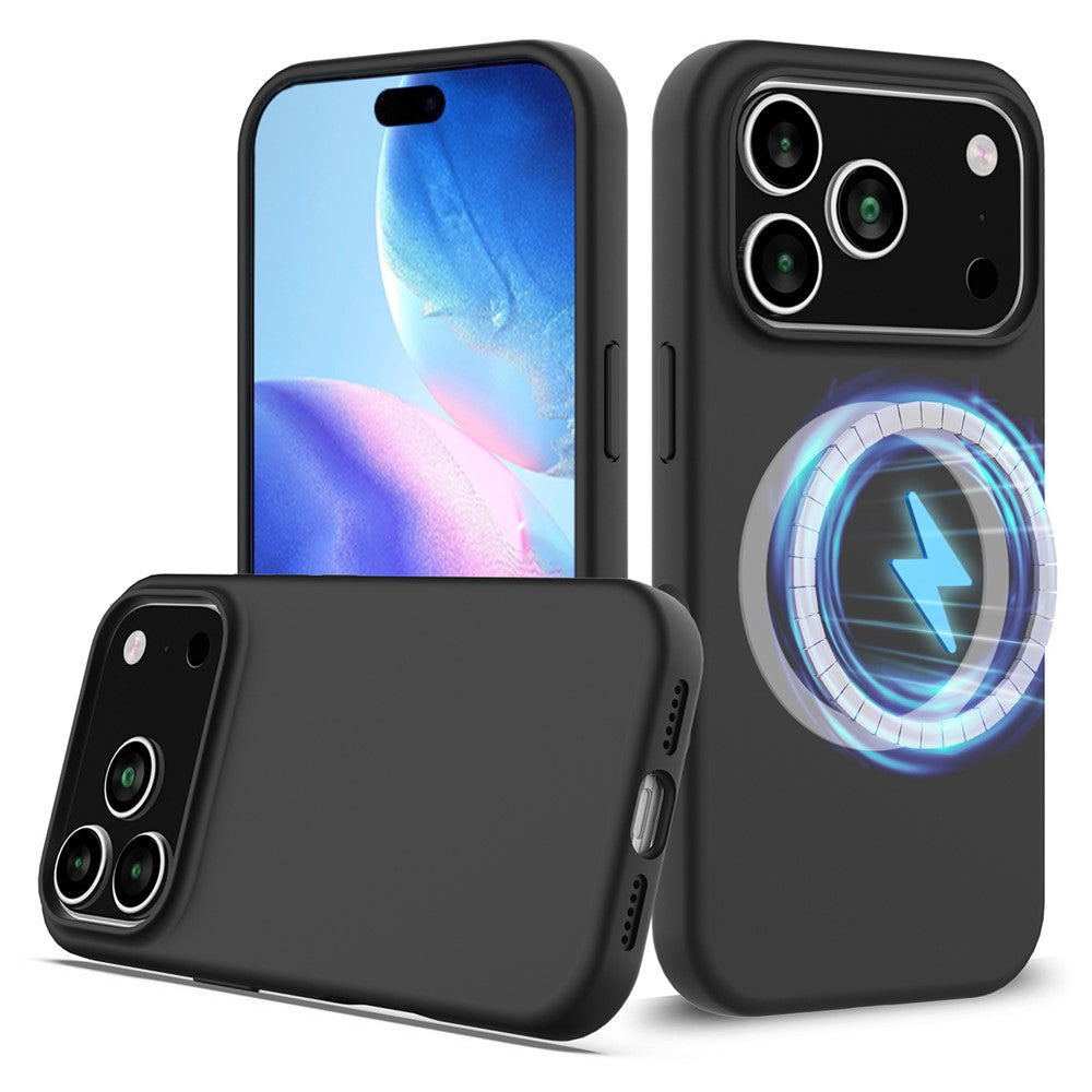 For iPhone 17 Pro Case Compatible with MagSafe Anti-Drop Liquid Silicone Phone Cover
