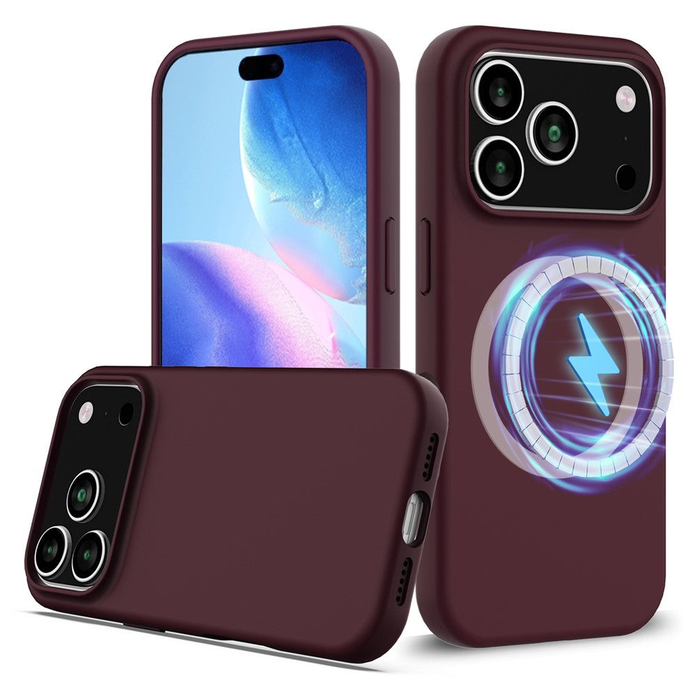 For iPhone 17 Pro Case Compatible with MagSafe Anti-Drop Liquid Silicone Phone Cover