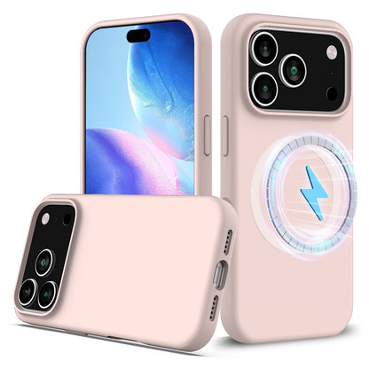 For iPhone 17 Pro Case Compatible with MagSafe Anti-Drop Liquid Silicone Phone Cover