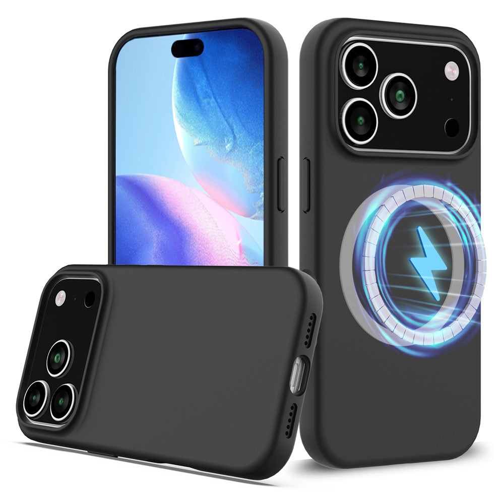 For iPhone 17 Pro Max Case Compatible with MagSafe Anti-Drop Liquid Silicone Phone Cover