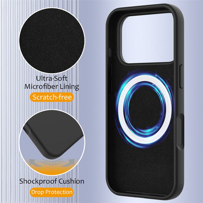 For iPhone 17 Pro Max Case Compatible with MagSafe Anti-Drop Liquid Silicone Phone Cover