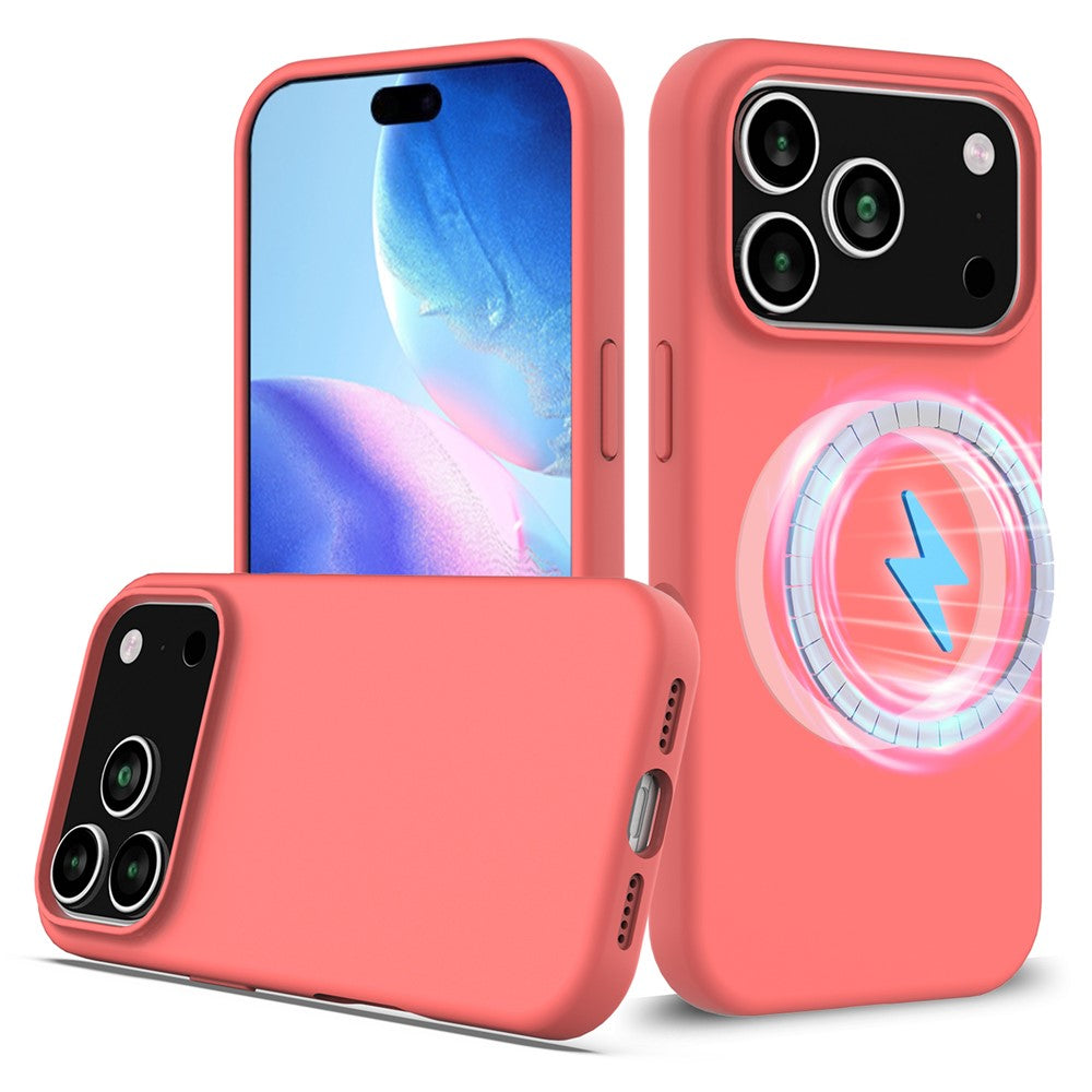 For iPhone 17 Pro Max Case Compatible with MagSafe Anti-Drop Liquid Silicone Phone Cover