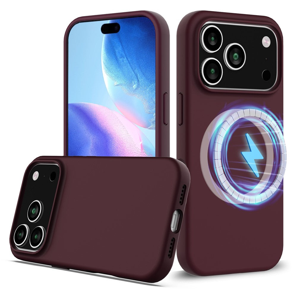 For iPhone 17 Pro Max Case Compatible with MagSafe Anti-Drop Liquid Silicone Phone Cover