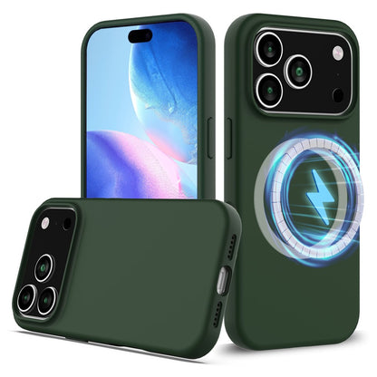 For iPhone 17 Pro Max Case Compatible with MagSafe Anti-Drop Liquid Silicone Phone Cover