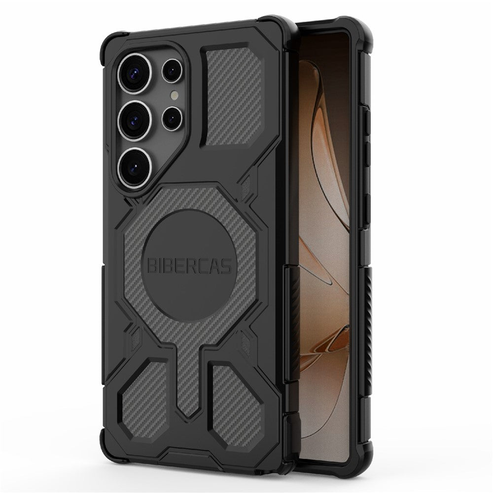 BIBERCAS J-16 Series For Samsung Galaxy S25 Ultra Magnetic Case Anti Drop TPU + PC Phone Cover